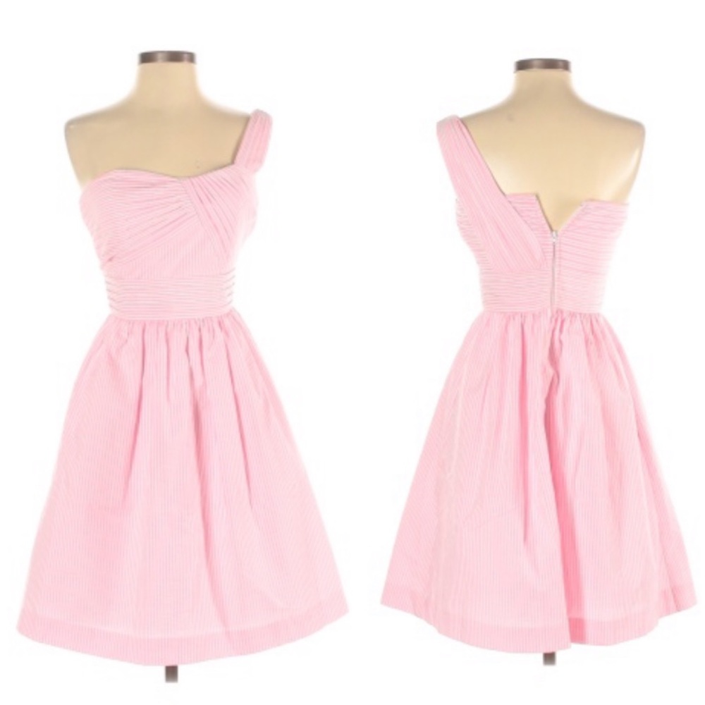 NWT Lilly Pulitzer Pink Pinstriped Dress Size 0